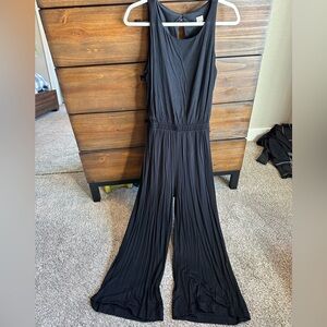 LOFT Black Sleeveless Jumpsuit